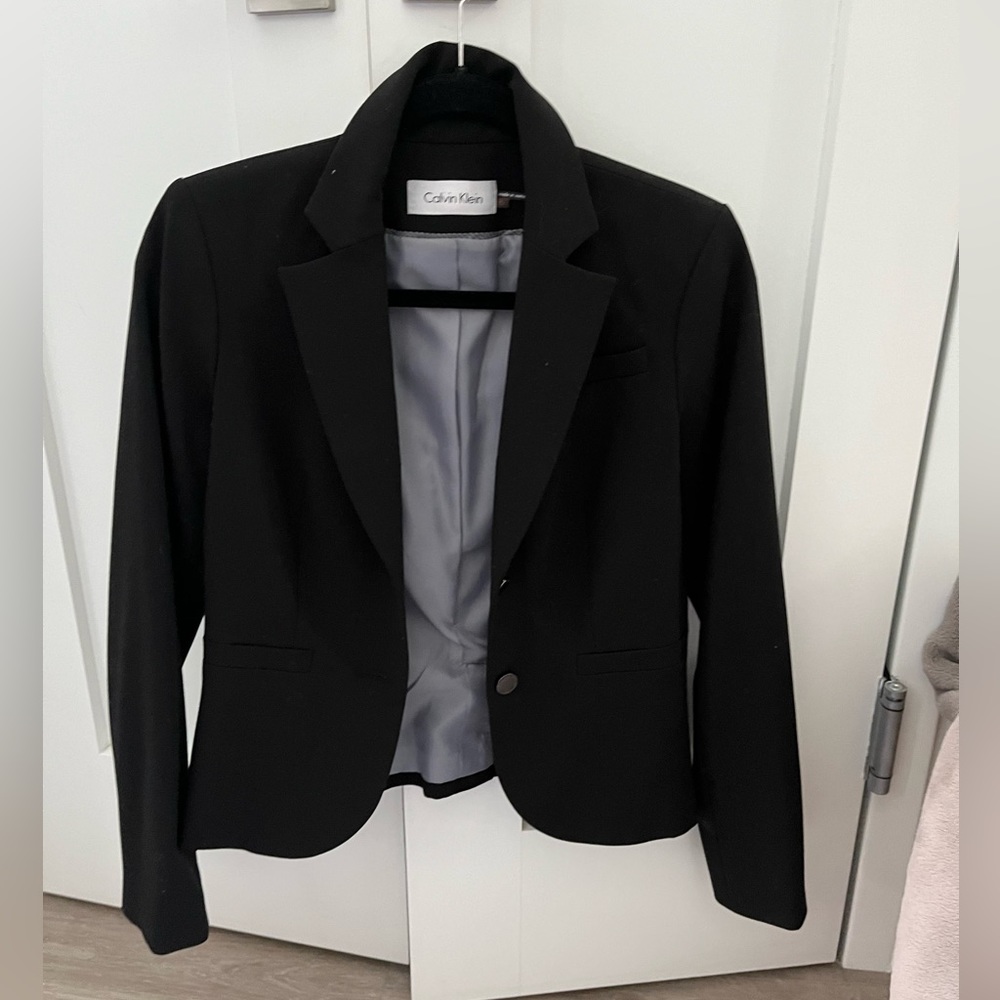 Calvin Klein fitted suit jacket